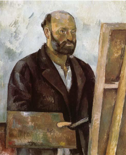 Paul Cezanne Self-Portrait with a Palette oil painting image